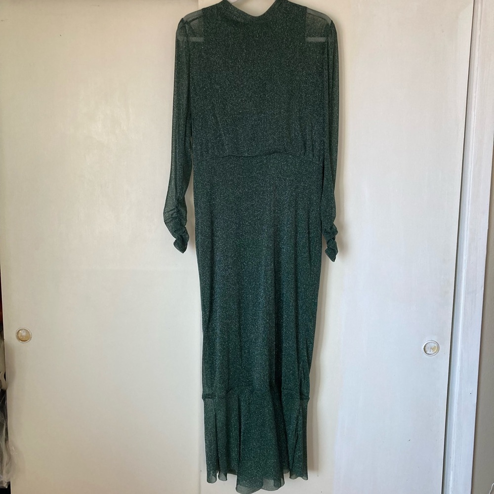 Anthropologie Let Me Be Shimmer Midi Dress